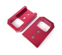 F Fityle Gancho de Remolque para Vehículo Bracket Delantero Soporte Fijación Paragolpes Estructura Placa Metálica Aleación de Aluminio Adecuado para SUV 2024-2026 Mantenimiento Mecánicos, Rojo