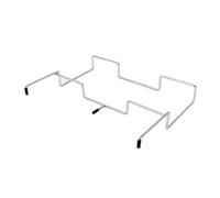F Fityle Gancho Plegable de Exterior Soporte de Mesa para Bolsas de Basura Gancho Metálico Plegable Accesorio de Camping Estructura Resistente Apto para Excursiones Comidas en Parque Picnic, Plateado