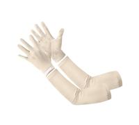 F Fityle Guantes Largos de protección Solar para Mujer, Antideslizantes para Pantallas táctiles, Mangas refrescantes para Ciclismo y Deportes al