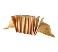 F Fityle Guiro Infantil de Madera Instrumento Percusión Güiro Educativo Lúdico Cuerpo con Ranuras Sonido Claro Fácil de Sostener Adecuado para Clase Ensayos Actividades Grupales
