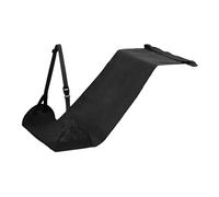 F Fityle Hamaca de pie de avión, esencial de viaje para el reposapiés de avión ajustable, alto rendimiento cómodo de descanso de viaje, Negro