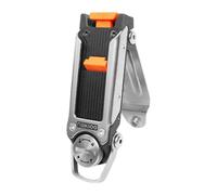 F Fityle Hebilla para riñonera, hebilla de liberación rápida, plateada de acero inoxidable para reparación, clip trasero, accesorio multifuncional para