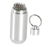F Fityle Herramienta de reparación de Puntas de Taco de Billar, Resistente y con Llavero, Profesional, Ligera, para Mantenimiento y reparación de Billar, Plata