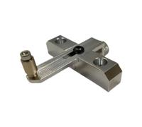 F Fityle Herramienta para agujeros de sonido de guitarra, base de fresado, reparación de jack, soporte de de sonido, herramienta rotativa plateada