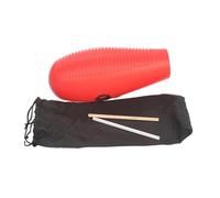 F Fityle Instrumento güiro, maraca de güiro, herramienta de enseñanza educativa, herramienta de entrenamiento musical, percusión latina para acompañamiento de, Rojo