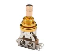 F Fityle Interruptor de palanca de 3 vías para guitarra eléctrica, selector de pastillas, corto, versátil, confiable, fácil de instalar, reemplazo para hombres, Oro