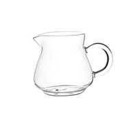 F Fityle Jarra de Crema, Taza de té, Jarra de Leche, Tetera, Tetera, vertedor de Leche Transparente, minijarra, Taza de café para café, Leche, té, 250ml 7x5.5x8.3cm