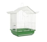 F Fityle Jaula con Percha y Comederos | Diseño Compacto para Interiores, Estructura Alambre Hierro, Jaula con Comederos