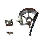 F Fityle Juego de batería de doble cadena con pedal simple, accesorios para instrumentos musicales, accesorio de tambor con pedal de cadena y martillo de pedal, Astilla
