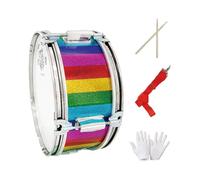 F Fityle Juego de caja, instrumento musical de tono brillante con baquetas, guantes y correa para principiantes, niños y adultos, para practicar en el, 11 Inch