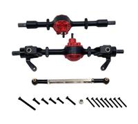 F Fityle Juego de Eje Delantero y Trasero para Coche RC 1/16, Repuesto de Puente Delantero y Trasero, Piezas de Repuesto Profesionales Resistentes, Accesorios, Negro