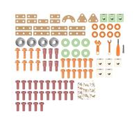 F Fityle Juego de Herramientas para niños, Juguetes educativos, Kit de construcción para Aprendizaje temprano, Juguetes de construcción para niños de 3, 4, 5 y, 100 Uds.