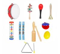 F Fityle Juego de Música Set de Percusión Infantil Instrumentos Rítmicos Juguetes Educativos con Accesorios Manuales Impulsa Participación Activa y Básico