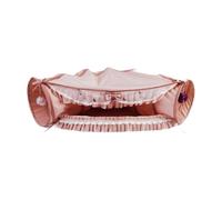 F Fityle Juego de y Cama para Gatos, Centro de Actividades, Parque Infantil Plegable y Suave con tapete Lavable extraíble para hámster y Conejo de, Rosa
