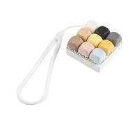 F Fityle Juguete antiestrés con teclado y, llavero antiestrés, práctico para adultos, portátil, con cordón de silicona, elegante cadena para teléfono, Multicolor
