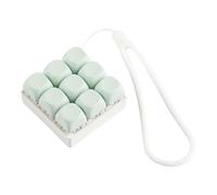 F Fityle Juguete antiestrés con teclado y, llavero antiestrés, práctico para adultos, portátil, con cordón de silicona, elegante cadena para teléfono, Verde