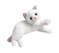 F Fityle Juguete de Peluche de Realista para niños, Regalo de Dibujos Animados abrazable, de Peluche Suave y Realista para sofá, Dormitorio, hogar, Blanco