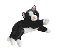 F Fityle Juguete de Peluche de Realista para niños, Regalo de Dibujos Animados abrazable, de Peluche Suave y Realista para sofá, Dormitorio, hogar, Negro