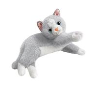 F Fityle Juguete de Peluche de Realista para niños, Regalo de Dibujos Animados abrazable, de Peluche Suave y Realista para sofá, Dormitorio, hogar, Gris