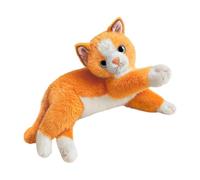 F Fityle Juguete de Peluche de Realista para niños, Regalo de Dibujos Animados abrazable, de Peluche Suave y Realista para sofá, Dormitorio, hogar, Naranja