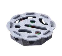 F Fityle Juguete Rompecabezas para Gatos con Bolas de Campana, Ejercicio, Juguetes de enriquecimiento para Gatos, Caja de Juego Mental, Juego de Laberinto para, Gris, Flor