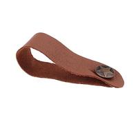 F Fityle Junta de Correa de material cuero con Cabeza de Gancho para Piezas de Guitarra Acústica, Marrón, como se describe