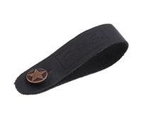 F Fityle Junta de Correa de material cuero con Cabeza de Gancho para Piezas de Guitarra Acústica, Negro, como se describe