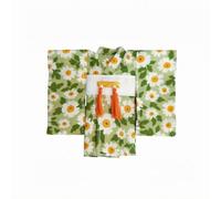 F Fityle Kimono Muñeca Ropa Traje Miniatura Tradicional Tela Realista Especial para Colección Fotografía Arquitecturas de Escena 1/12 , Verde con Flores Blancas