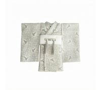 F Fityle Kimono Muñeca Ropa Traje Miniatura Tradicional Tela Realista Especial para Colección Fotografía Arquitecturas de Escena 1/12 , Azul Claro con Flores