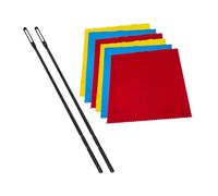 F Fityle Kit de Cuidado para Flauta, Incluye Paño y Varilla, 3 colores