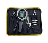 F Fityle Kit de Herramientas para encordar bádminton, Pinzas voladoras, punzón con Cuerda y Tubos para Raqueta de Tenis, Herramientas manuales portátiles,