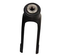 F Fityle Kit de horquilla delantera para silla de ruedas engrosada negra, reemplazo para sillas de ruedas, andadores, ruedas sólidas, pacientes, hombres, 6 pulgadas