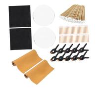 F Fityle Kit de Limpieza para Tarjetas coleccionables, Accesorios, hisopos, Abrazaderas, Placas acrílicas para coleccionables, Suministros de restauración,