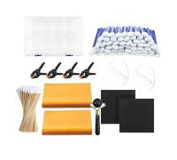 F Fityle Kit de Limpieza para Tarjetas coleccionables, Accesorios para coleccionistas con Rodillo, Discos acrílicos, Abrazaderas Esenciales, Kit de Cuidado,
