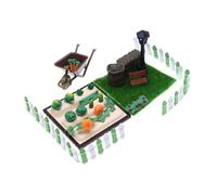 F Fityle Kit de modelo de escena de microverduras, Kit de modelo de granja, decoraciones para casa de muñecas de jardín Artificial DIY, accesorios de escena de