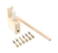 F Fityle Kit de Reparación de Clavijas de Puente de Guitarra, Accesorio para Instrumentos Musicales, Portátil, Caja de Resonancia de Guitarra Que Mejora, Tipo de perno de cobre