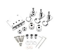 F Fityle Kit de reparación de guitarra de caja de, piezas de repuesto, herramienta de mantenimiento de puente de sillín, Kits combinados, perillas de