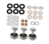 F Fityle Kit de reparación de trompeta, almohadillas de repuesto, botones de, tapa de válvula, guías de pistón, resorte, piezas del de