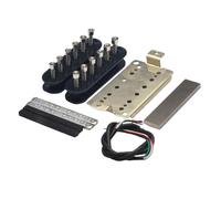 F Fityle Kits de bricolaje para pastillas de guitarra, accesorios de doble bobina, fácil instalación, reemplazo, ligeros y resistentes, pastillas humbucker, Puente 52mm