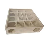 F Fityle Laberinto de Juego para Hámster Accesorio Habitáculo de Madera Formato Laberíntico Fomenta la Exploración y Reduce el Aburrimiento Adecuado para Crear Ambiente Lúdico y Seguro en Jaula