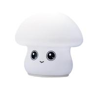 F Fityle Lámpara de luz nocturna con forma de seta, LED, USB, regulable, brillo de regalo, lámpara de mesita de noche de silicona ajustable para guardería