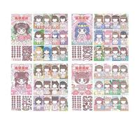 F Fityle Libro de Pegatinas para Hacer Una Cara, 4 Piezas, Propias Pegatinas Decorativas DIY, Colección Divertida de Pegatinas Educativas para Niños