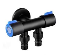 F Fityle Llave Pared con Dos Salidas Multiusos | Grifo para Lavadora con Dos Salidas Inpendiens, Llave Agua Doble Salida para Lavadora, Estilo C