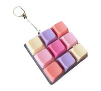F Fityle Llavero con Teclado de 9 Teclas, novedoso, Compacto, mecánico, para Regalo, Escuela, Oficina, hogar, Adolescentes, Style E