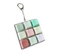 F Fityle Llavero con Teclado de 9 Teclas, novedoso, Compacto, mecánico, para Regalo, Escuela, Oficina, hogar, Adolescentes, Style I