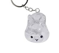 F Fityle Llavero de conejo, práctico y único, portátil, regalo conmemorativo de conejo, recuerdo práctico, llavero para coleccionistas de pelo de mascota, Style D