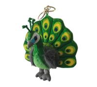 F Fityle Llavero de Peluche, Juguete de Peluche, Divertido, Adorable, Lindo, Colgante de Bolso, Bolso, Mochila, para Hombres Y Mujeres, Verde