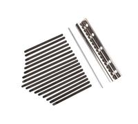 F Fityle Llaves de acero para 17 notas Thumbs Piano Key Key Accesorios de bricolaje Kit de reemplazo para amante de la música de piano profesional