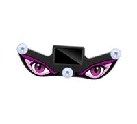 F Fityle Luces ambientales para vehículos Devils Eyes Light, alimentadas por energía solar/USB, con ventosa, LED, para ventanas coche, luces advertencia, Púrpura