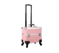 F Fityle Maletín Profesional de Maquillaje Carrito de Cosméticos Estuche Rodante Organizador Trolley de Belleza con Carcasa Rectangular Rígida Superiores, style to 4
